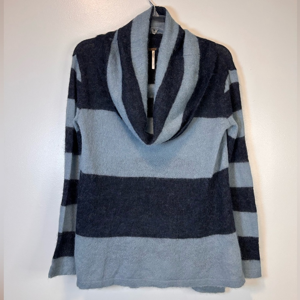 Free People Lulu Rugby Striped Cowl Neck Alpaca Blend‎ Sweater Size Small